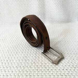 Tony Lama Brown Leather Vintage Western Native Embroidered Concho Belt 40 7699L